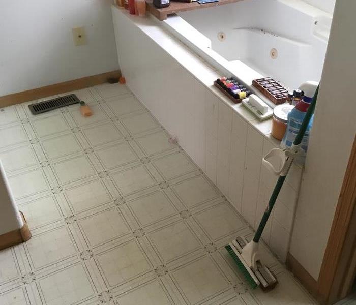 Master Bath Water Damage Due To Toilet Supply Line